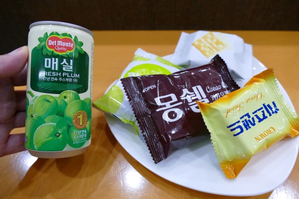 釜山の金海国際空港のプライオリティパス対応のアシアナラウンジの食事