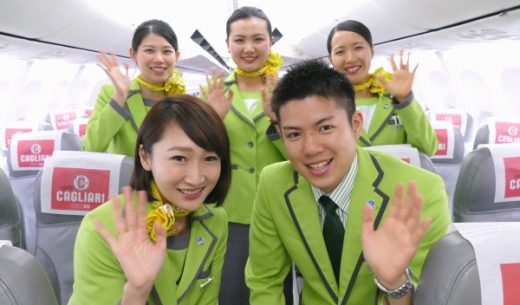 春秋航空日本Spring Japanの成田発天津行きIJ1031便の初便のクルー