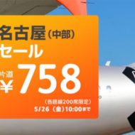 ジェットスター・ジャパンの中部国際空港セントレア拠点化記念セール